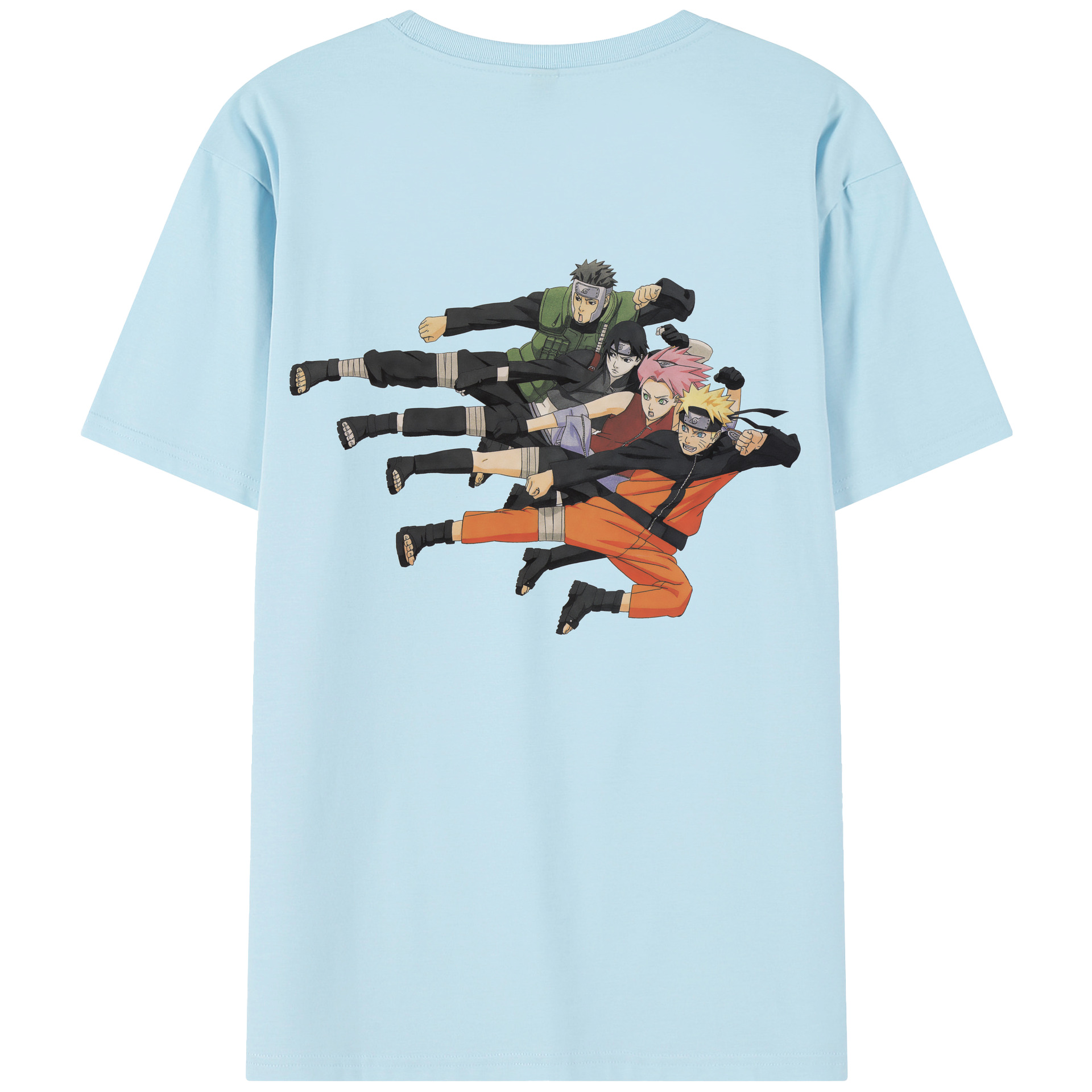 （画像用） NARUTO -ナルト- うずまき ナルト Uzumaki Naruto 綿100％半袖Tシャツ（背面プリント）